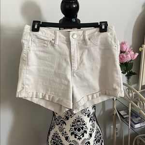 YMI Women's White Jean Shorts